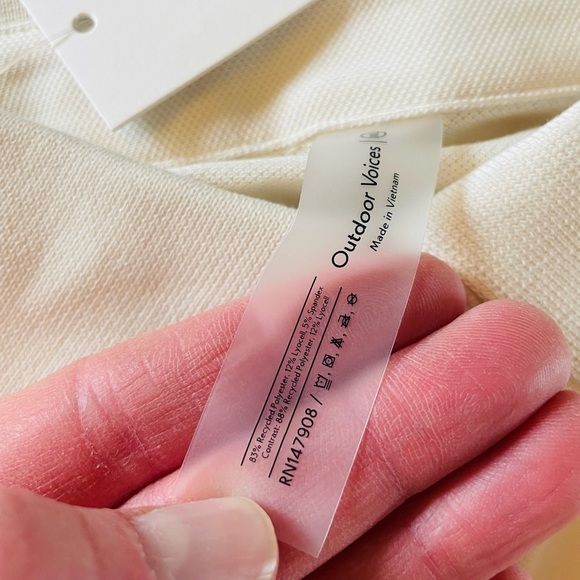 Outdoor Voices Birdie Cropped Polo NWT - Picture 5 of 5